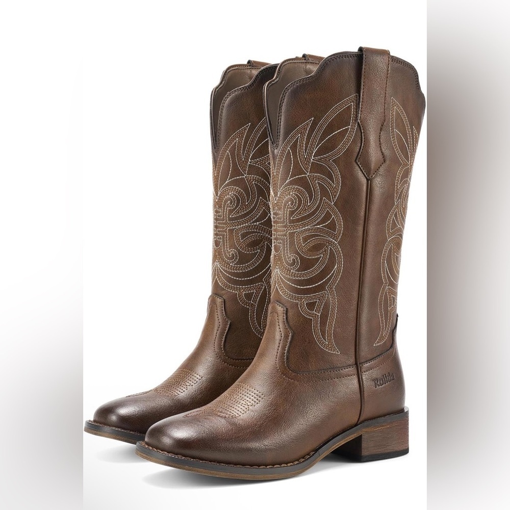 🆕Western Cowboy Boots - Picture 1 of 3